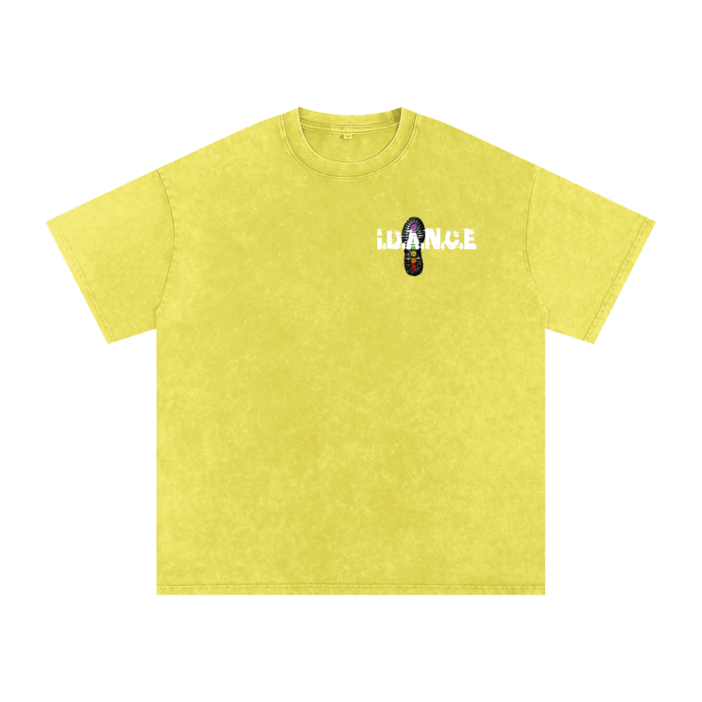 iDANCE snow washed oversized T-shirt (Pre order)