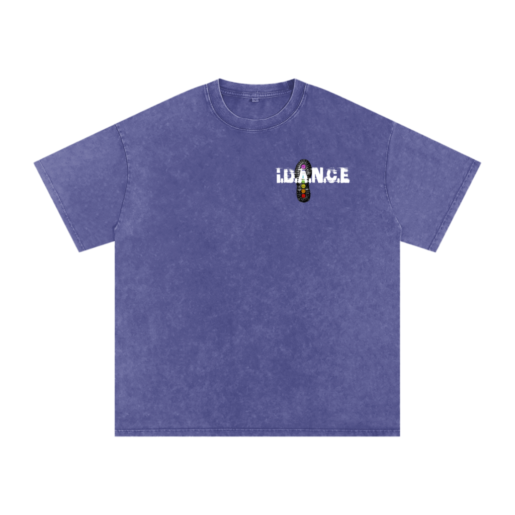 iDANCE snow washed oversized T-shirt (Pre order)