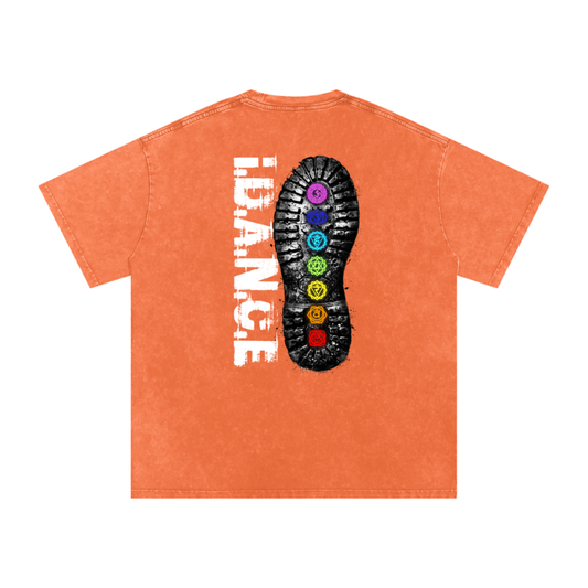 iDANCE snow washed oversized T-shirt (Pre order)