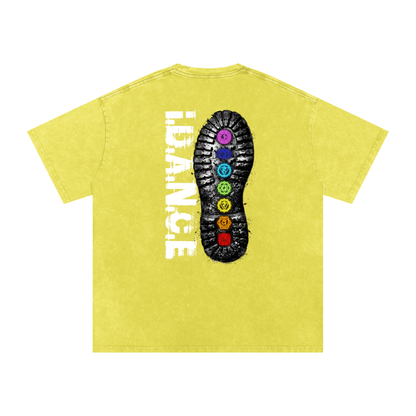 iDANCE snow washed oversized T-shirt (Pre order)
