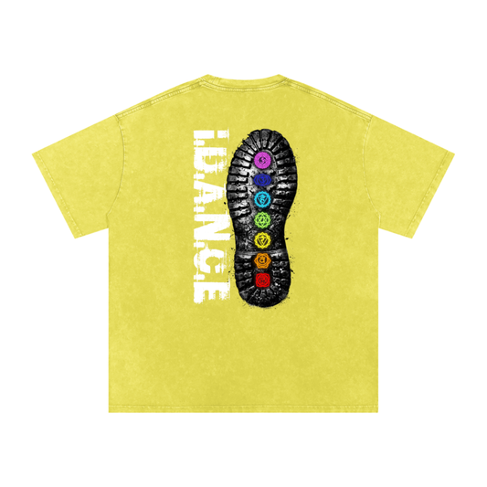 iDANCE snow washed oversized T-shirt (Pre order)