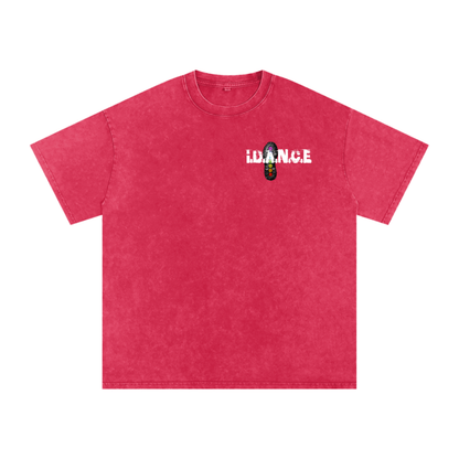iDANCE snow washed oversized T-shirt (Pre order)