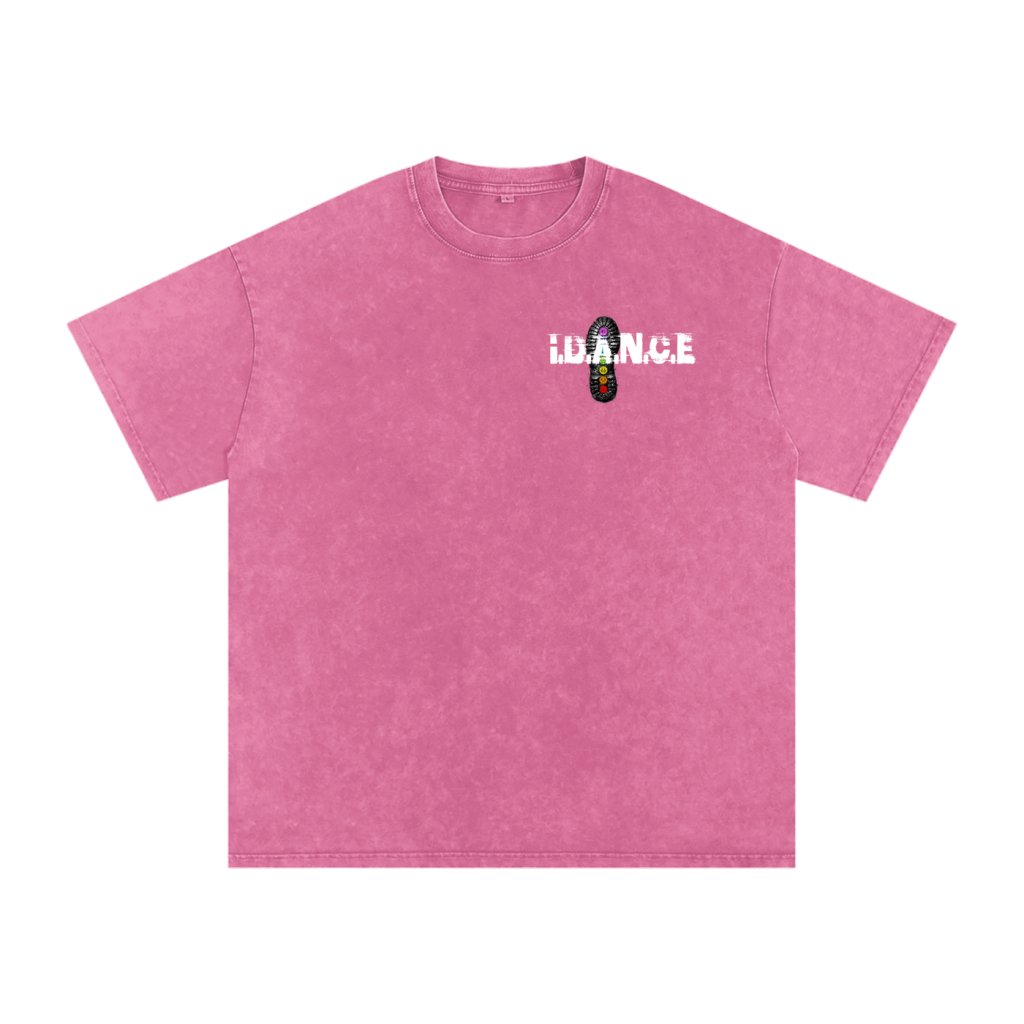 iDANCE snow washed oversized T-shirt (Pre order)
