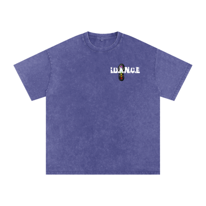 iDANCE snow washed oversized T-shirt (Pre order)